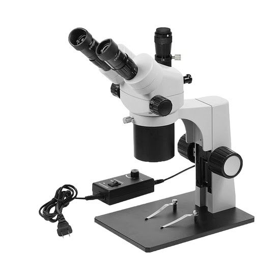 Super Wide High Point Eyepiece Stereo Zoom Microscope 18-65x