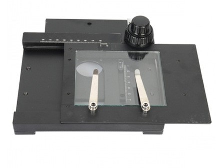 X-Y gliding table manual stage with Back Window for stereo ,video Microscope